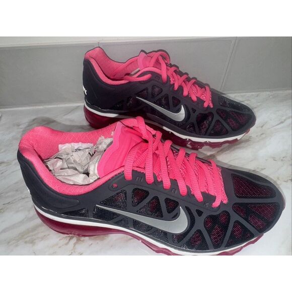 Nike Air Max 2011+ Women's Size 7 Running Shoes Anthracite Spark Pink New No Box - Picture 1 of 7